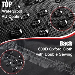 Zettum Rasenmäher Abdeckung 600D Oxford PU Heavy Duty Wasserdicht 188x99.1x63.5