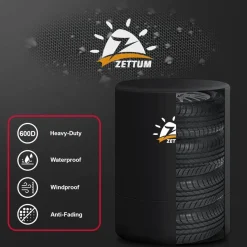 Zettum Universale Reifenabdeckung für 28 Zoll Räder - Wasserdicht, 600D Oxford
