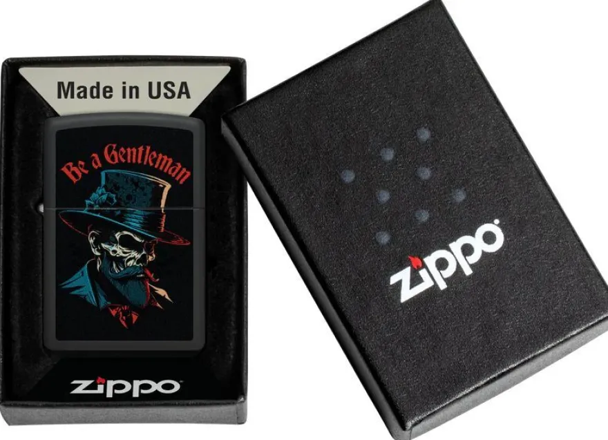 Zippo Feuerzeug Be a Gentleman schwarz matt 60007384