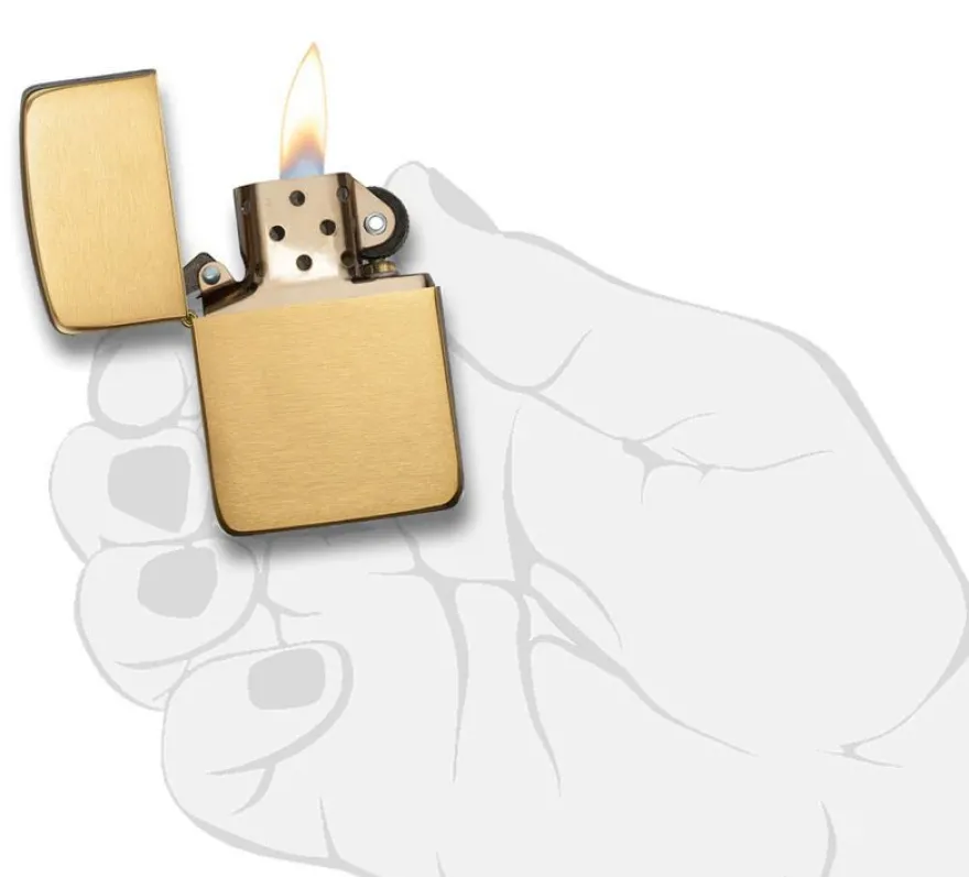 Zippo 1941 Replica Brass Brushed Feuerzeug