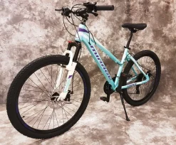 26 Zoll Da. ALU MTB Gefedert 21-Gang Shimano & Scheibenbremsen NEU 2670 Türkis