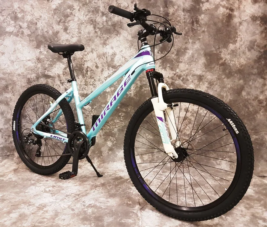 26 Zoll Da. ALU MTB Gefedert 21-Gang Shimano & Scheibenbremsen NEU 2670 Türkis