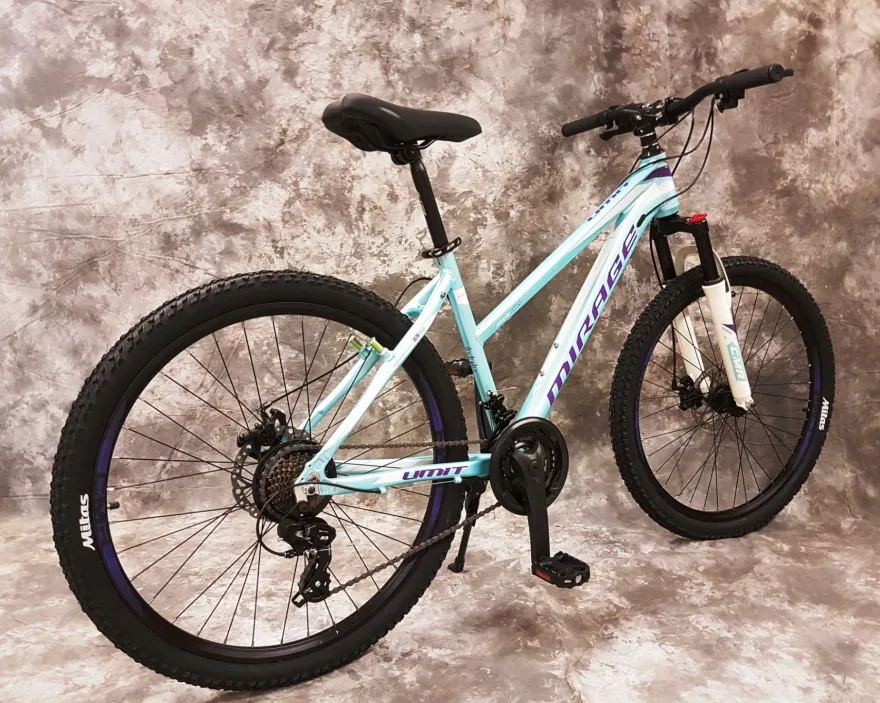 26 Zoll Da. ALU MTB Gefedert 21-Gang Shimano & Scheibenbremsen NEU 2670 Türkis