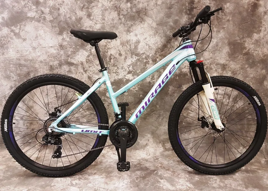 26 Zoll Da. ALU MTB Gefedert 21-Gang Shimano & Scheibenbremsen NEU 2670 Türkis
