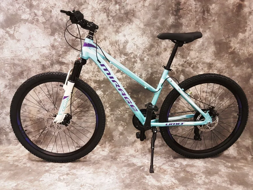 26 Zoll Da. ALU MTB Gefedert 21-Gang Shimano & Scheibenbremsen NEU 2670 Türkis