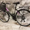 26 ZOLL Damencityrad 21-GANG Shimano & LICHT & KORB Schwarz-Pink NEU 2608-500-47cm
