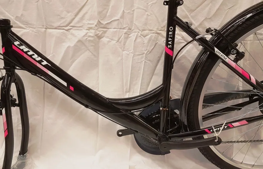 26 ZOLL Damencityrad 21-GANG Shimano & LICHT & KORB Schwarz-Pink NEU 2608-500-47cm