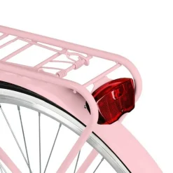 26 Zoll Damenfahrrad MILORD Citybike Mit Weidenkorb Vintage Rosa Fahrrad 7 Gänge