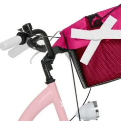 28 Zoll Damenfahrrad MILORD Citybike Mit Korb Stadtrad Vintage Pink Fahrrad 3 Gänge