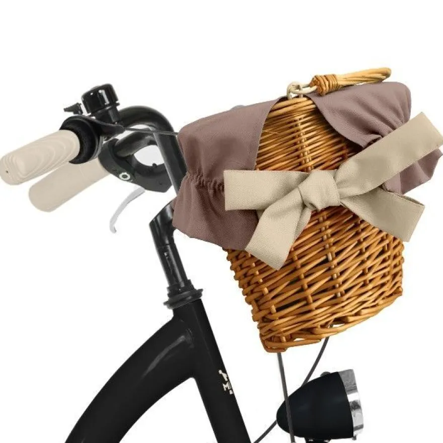26 Zoll Damenfahrrad MILORD Citybike Mit Weidenkorb Schwarz-Creme Fahrrad 3 Gang