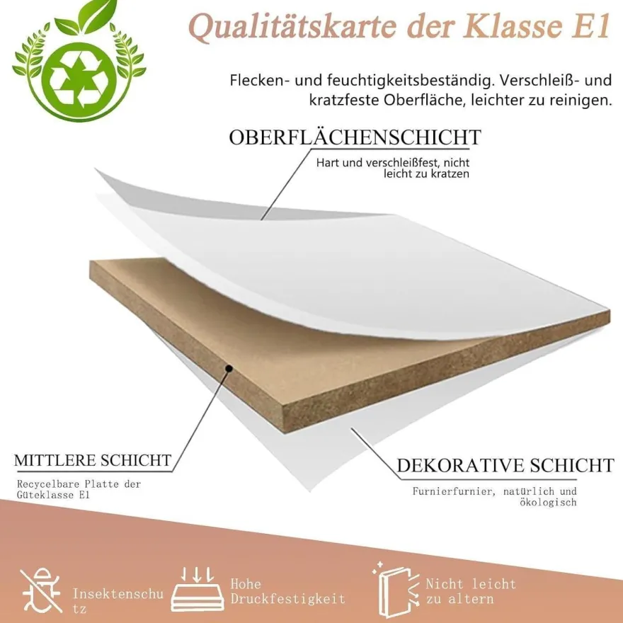 Zrbddef Empfangstheke mit Schublade und Ablagefächern - Moderner Kassentisch