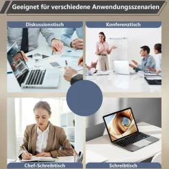 Zrbddef Modularer Konferenztisch erweiterbar, 540 cm, Light Brown, für 4-12