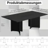 Zrbddef Modularer Konferenztisch erweiterbar, großer Besprechungstisch für 4-12