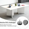 Zrbddef Modularer Konferenztisch erweiterbar, 160x60x74 cm, für 4-12 Personen