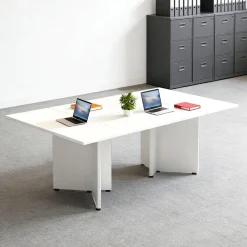 Zrbddef Modularer Konferenztisch erweiterbar, großer Besprechungstisch für 4-12