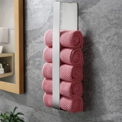 ZUNTO Selbstklebender Handtuchhalter für Gäste - 40 cm Edelstahl, ohne Bohren