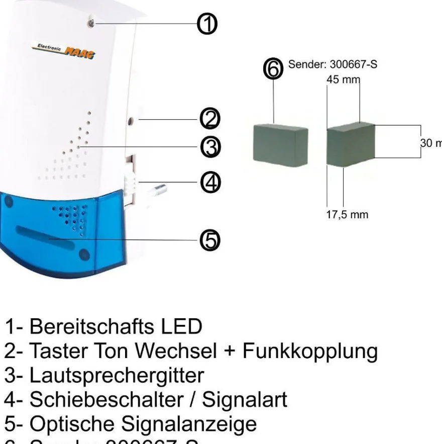zusatz klingel für bestehende Klingelanlage , Klingel Verstärker , Funk Klingel